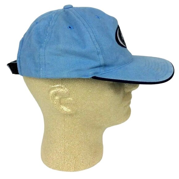 UNC Tar Heels Embroidered Logo Light Blue Strapback Cap Adjustable - Picture 3 of 7